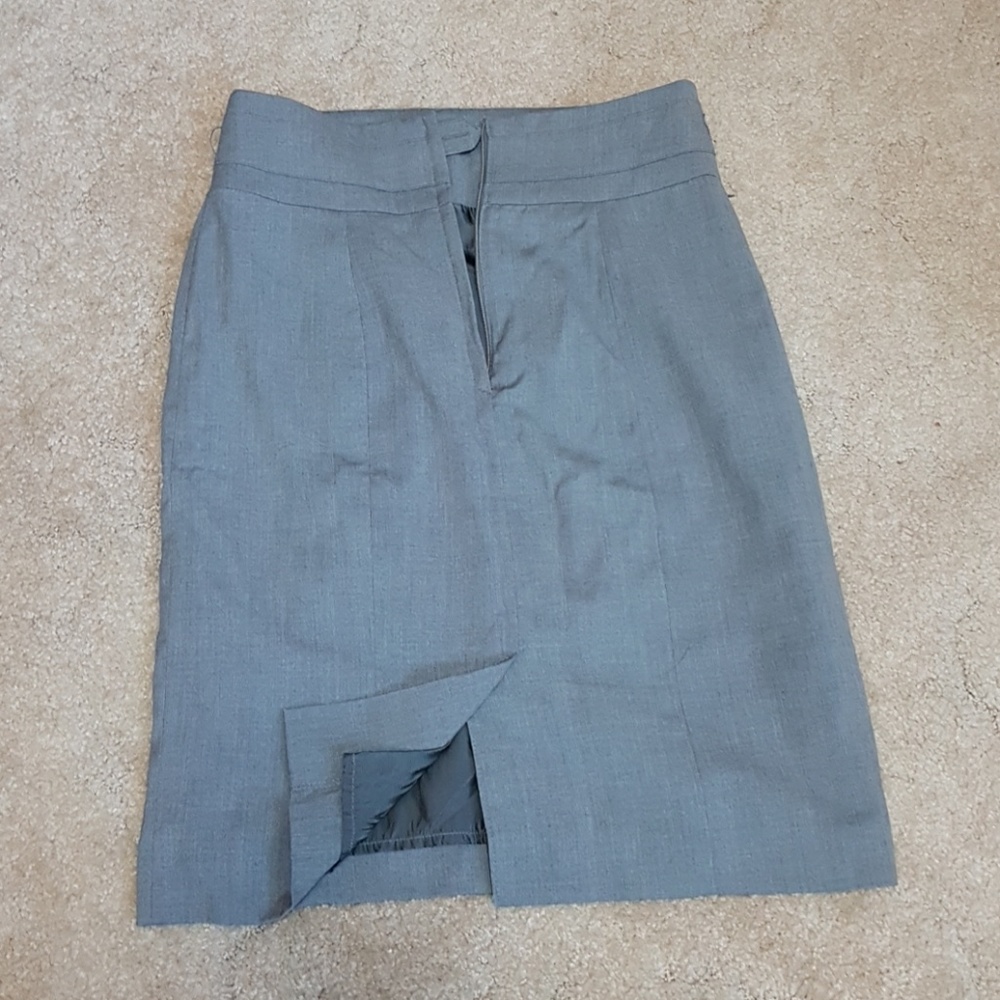 Light Grey Pencil Skirt